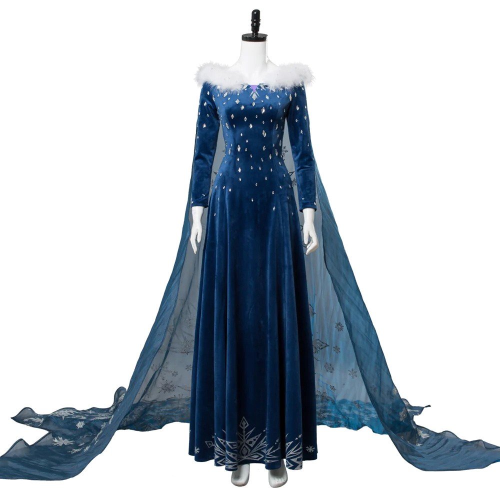 Deluxe Frozen Elsa Kostume Voksen Prinsessekjole
