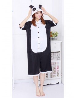 Kortærmet Panda Kigurumi Cosplay Pyjamas