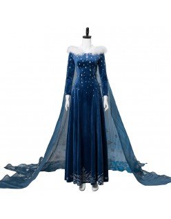 Deluxe Frozen Elsa Kostume Voksen Prinsessekjole