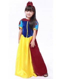 Deluxe Snehvide Kostume til Børn Prinsesse Kjole