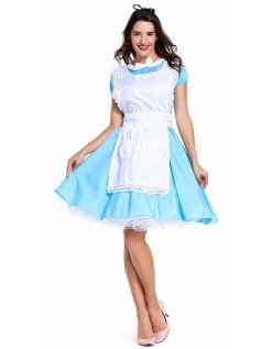 Te Tid Alice i Wonderland Kostume Voksen Stuepige Kostume