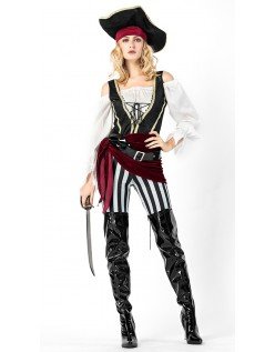 Halloween Caribiske Kaptajn Pirat Kostume Dame