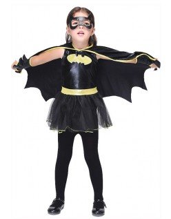 Halloween Batgirl Kostume til Børn