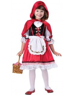 Darling Lille Rødhætte Kostume Børn Halloween Kostumer