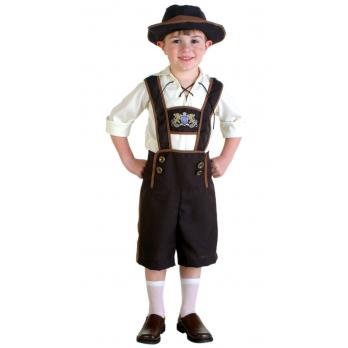 Bayersk Fyr Oktoberfest Lederhosen Kostume til Børn